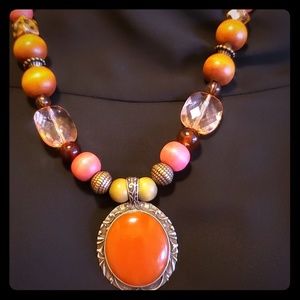 Ooak women's fashion necklace. Handmade
